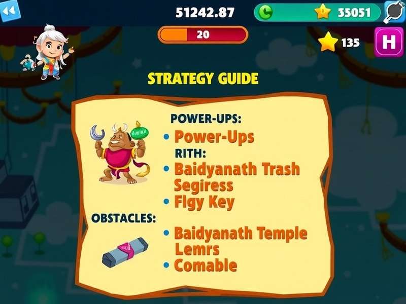 Baidyanath Temple Dash character selection screen